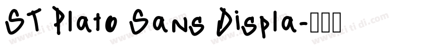 ST Plato Sans Displa字体转换